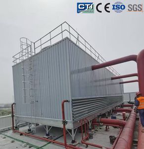 Cost Saving CTI Certified Fiberglass FRP Bottle Type Open Loop Cooling Tower for Power Plant