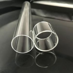 Custom Fused Silica Quartz Glass Od50mm High-Temperature Resistant Transparent UV Quartz Tube