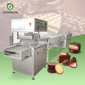 Commercial Multifunctional Manual Mini Donut Cover Make Enrober Small Enrobe Manufacturing Chocolate Coating Machine
