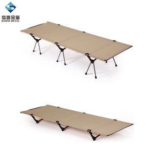 Lightweight Folding Camping Cot Bed, Height Adjustable Foldable Sleeping Cot for Adult