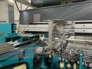CH Rsmsus PVC Flex and Banner Weft Insertion Raschel Warp Knitting Machine