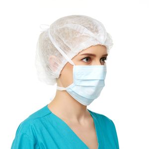 3 Ply Disposable Tie-on Non Woven Surgical Face Mask Medical Face Mask One Time Usage Mask N95 Mask