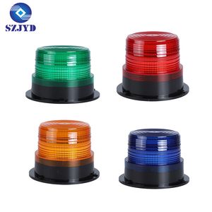 High Power Safety Warning LED Beacons Strobe Lights with Red Amber Blue Emergency Lamp for Forklift Tractors Auto 80V