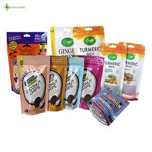 Resealable Stand up Zipper Pouch Chips Packaging Printed