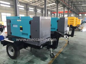 100kw Trailer Mounted Towable Mobile Trolley Cummins/Perkins/Deutz Diesel Generator for Rental