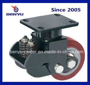 Extra Loading Caster with Spring Nylon Wheel