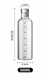 High Borosilicate Glass Water Bottle