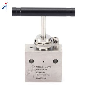 10000psi Stainless Steel Swagelok Type Needle Valve 1/4inch Instrument Valve Female Thread