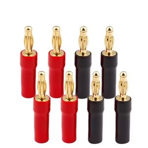 JT 4mm Lantern-shape Gold-Plated Copper Non-Fading Banana Plug for Speaker-Audio Connector
