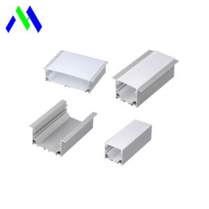 Custom 6063 Powder Coated Line LED Aluminum Profile for LED Strip Light Recessed Aluminum Profiles