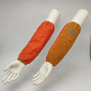 High Quality New Materials Flame-Retardant Cotton Work Safety Arm Sleeves for Mechanical Operation