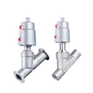 Sanitary Stainless Steel SS304 1.5inch Pneumatic Actuator Angle Seat Valve