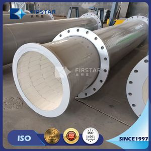 High Durability Abrasion Resistant Ceramic-Lined Steel Pipe for material Handling
