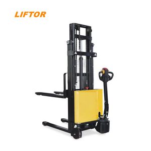 Electric Walk Behind Forklift 1000kg Walk Behind Pallet Jack Full Electric Pallet Stacker Forklift