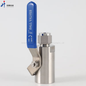 Hongji Valve 316 Stainless Steel Ball Valve with Female Thread NPT and Dual Ferrules