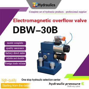 High Performance Solenoid Operated Pressure Relief Valve Dbw-30b Solenoid Relief Valve