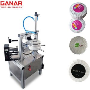 Semi-Automatic Soap Pleated Wrapping Round Soap Packing Packaging Machine