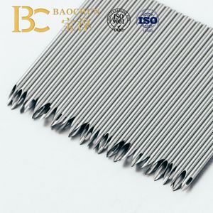 Single-Use Stainless Steel Needle with Fixed Wings for Infusion Line Connection