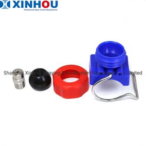 Low Pressure Plastic Threaded Ball Clamp Spray Nozzle for Food Vegetable Washing