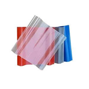 Waterproof and Moisture-Proof Fiberglass Corrugated Roofing Sheet FRP PVC Roof Tile for Greenhouse Building Material