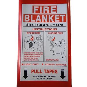 Fiberglass Fire Blankets 1.5*1.5 High Temperature Fireberglass Blanket 2*2 Meter Fire Fighting Blanket