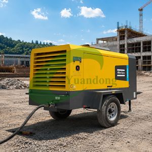Atlas Copco Xats 350 Portable Diesel Screw Air Compressor 10 Bar 350 Cfm 150 Psi