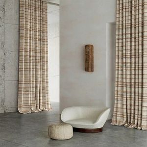Wholesale Luxury 410 GSM 320cm Width Solid Yarn Dyed Curtain Fabric for Hotel Project
