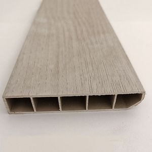 Flooring Accessories Wooden Texture PVC Wall Corner Quarter Round and Skirting Boards