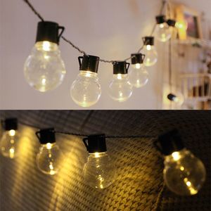 3.8m 10 LED Retro Globe Solar String Lights for Holiday Decor