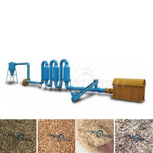 High-Performance Hot Airflow Rotary Dryer for Wood Biomass Materials