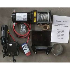 Electric Remote 3000lb for Car Anchor Mini 12V, 24V Electric Winch