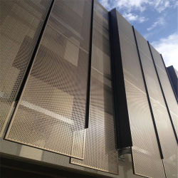 Desgined Metal Screen Exterior Perforated Aluminum Wall Facade Panel
