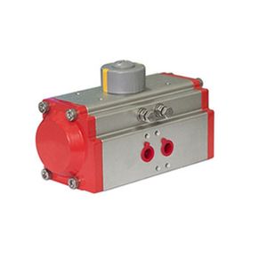 Air Torque Aluminum Pneumatic Butterfly Ball Solenoid Single / Double Acting Valve Actuator