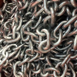 Black Painting Customizable Solid Color Welded Mooring Chain