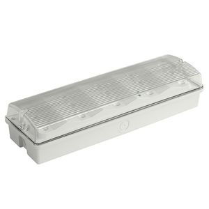 IP65 Waterproof 3W LED Commercial Emergency Bulkhead Battery Rechargeable Light