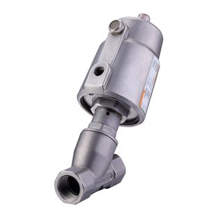 Angle Seat Valve Rfs Threaded Air Control Pneumatic Stainless Steel Angle Seat Valve