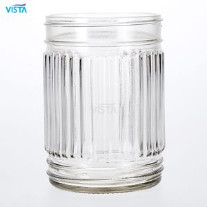 520ml Clear Round Food Glass Jar for Food Storage Normal Flint Color