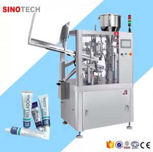 Fully Automatic Cosmetics Grease Ointment Oil Hand Cream Filling Sealing Machine for Tube