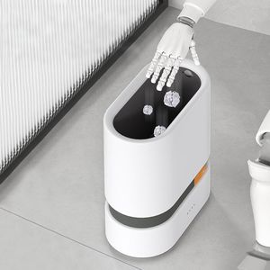 Intelligent Plastic Office Garbage Bin with Automatic Suction Feature
