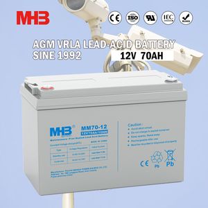 Mhb China Sealed Maintenance Free Lead Acid Battery 12V 70ah