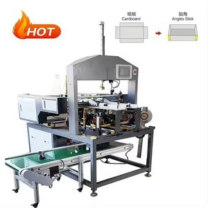 Fully Automatic High Speed Box Taping Rigid Corner Rrapping All Edges Case Taping Cardboard Box Sealing Box Corners Pasting Machine for Gift