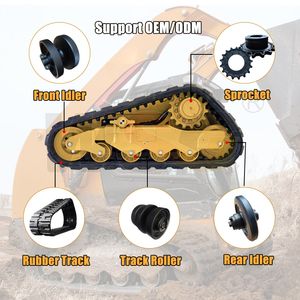 MB Compact Track Loader Undercarriage Parts Bottom Track Roller Drive Sprocket Rubber Track Front Idler Rear Idler