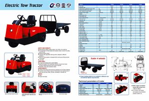 8ton Electric Tow Tractor Fully Automatic Imported Battery