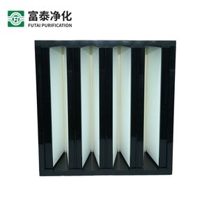 High Efficiency Cleanroom Box Pleated V Filter for Optimal Air Quality