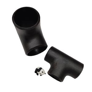 Sch80 Butt Welded Pipe Fittings Carbon Stainless Steel Black Painting Equal Tee
