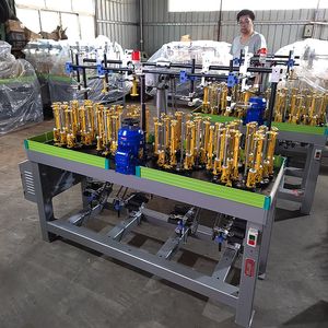 Credit Ocean Garment Cord and Strap Accessories Weaving Machine Handbag Rope Making Machine 17 Spindle Shoelace Braiding Machine