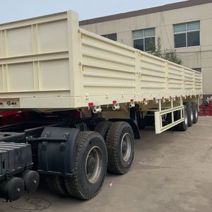 3 Axles 40FT 12m 12.5m 40ton 50ton Side Wall Fence Cargo Semi Truck Trailer
