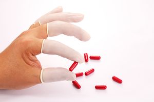 Disposable Fingertips Protective Rubber Latex Finger Cots (SK102)
