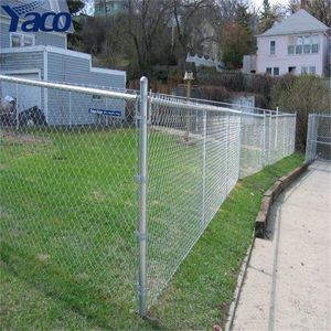 10 Gauge 6FT 8FT 10FT Cyclone Wire Industry Galvanized Chain Link Fences