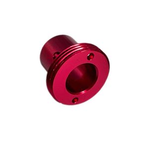 Lathe Parts Processing Custom Aluminum Red Anodized Hardware Parts Accessories Bushing